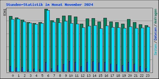 Stunden-Statistik im Monat November 2024